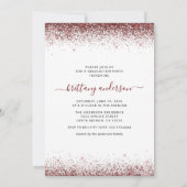 Eleganter Burgund Abschluss 4 Foto Einladung (Rückseite)