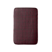 Eleganter Burgunder-Tartan Badematte (Vorderseite Vertikal)