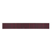 Eleganter Burgunder-Tartan Ripsband (Vorderseite)