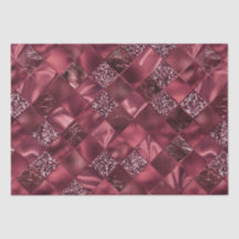 Eleganter Burgundy Glitzer Diamond Lattice Muster