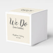 Eleganter Burlap Wir machen Liebe Cookies individu Geschenkschachtel (Vorderseite)