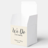 Eleganter Burlap Wir machen Liebe Cookies individu Geschenkschachtel (Geöffnet)