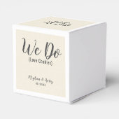 Eleganter Burlap Wir machen Liebe Cookies individu Geschenkschachtel (Rückseite)