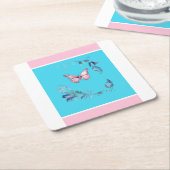 Eleganter Butterfly Paper Untersetzer (angewinkelt)