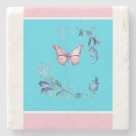 Eleganter Butterfly Stone Untersetzer