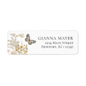 Eleganter Butterfly Wildblume Abschluss (Vorne)