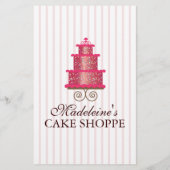 Eleganter Cake Custom Bakery Business Flyer (Hinten)