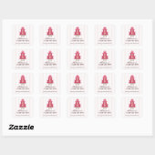 Eleganter Cake Custom Bakery Business Sticker (Blatt)