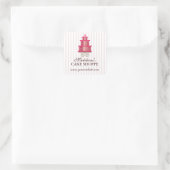 Eleganter Cake Custom Bakery Business Sticker (Tasche)