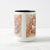Eleganter Cake Designer Zweifarbige Tasse (Mittel)
