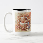 Eleganter Cake Designer Zweifarbige Tasse (Links)