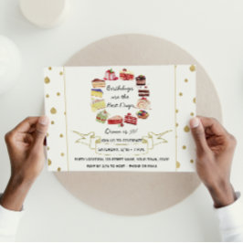 Eleganter Cake zum Geburtstag Einladung