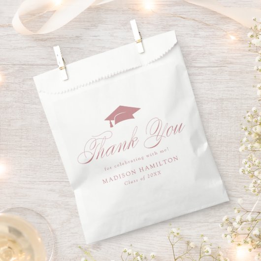 Eleganter Calligrafy Abschluss Vielen Dank Geschenktütchen (Ausgeschnitten)