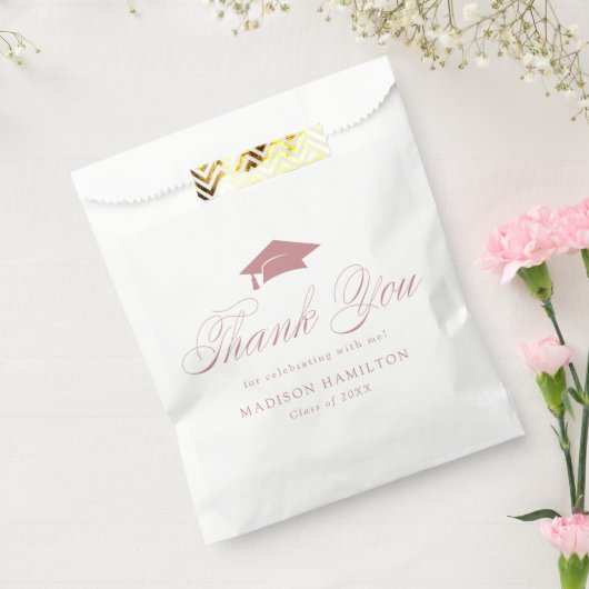 Eleganter Calligrafy Abschluss Vielen Dank Geschenktütchen (Versiegelt)