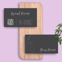 Eleganter Calligrafy Line Art QR Code