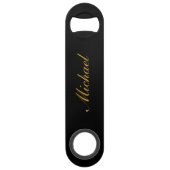 Eleganter Calligrafy Name Chic Speed Flasche Opene Speed Flaschenöffner (Vorderseite)