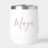 Eleganter Calligrafy Schriftart Individuelle Name (Vorderseite)