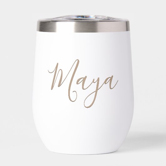 Eleganter Calligrafy Schriftart Individuelle Name (Vorderseite)