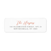 Eleganter Calligrafy Script Personalisiert Name Re (Vorne)