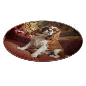 Eleganter Cavalier King Charles personalisierter G Schneidebrett (Ecke)