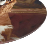 Eleganter Cavalier King Charles personalisierter G Schneidebrett (Ecke)