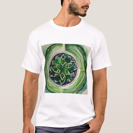 Eleganter Celtic Knot Watercolor T - Shirt (Vorderseite)