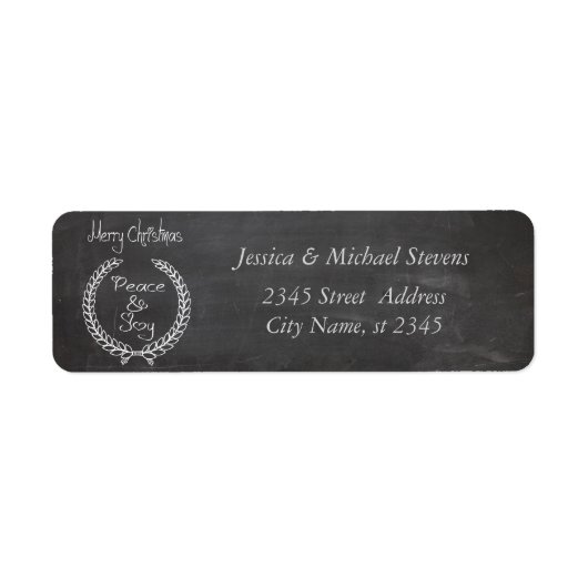Eleganter Chalkboard trendy Weihnachten (Vorne)