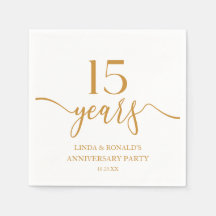 Eleganter Champagner 15. Hochzeitstag