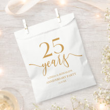 Eleganter Champagner 25. Hochzeitstag