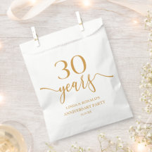 Eleganter Champagner 30. Hochzeitstag