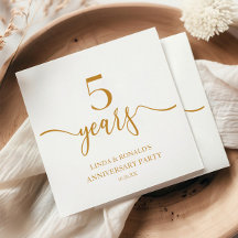 Eleganter Champagner 5. Hochzeitstag