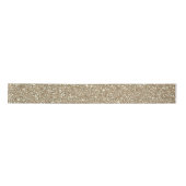 Eleganter Champagner Glitzer Sparkle Glam Satinband (Vorderseite)