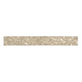 Eleganter Champagner Glitzer Sparkle Sequin Ripsband (Vorderseite)
