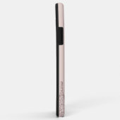 Eleganter Champagner-Glitzer-Tropfen Case-Mate iPhone Hülle (Hinten/Rechts)