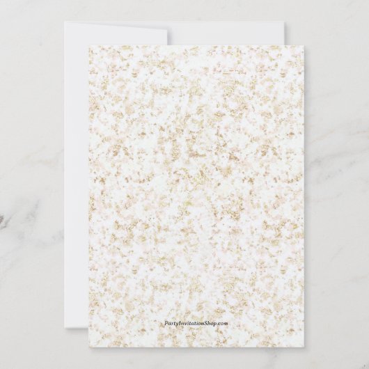 Eleganter Champagner und Balloons Geburtstag Einladung (Rückseite)