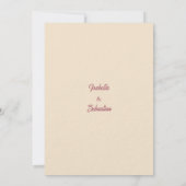 Eleganter Champagner und Rose - Marmor Save the Da Einladung (Rückseite)