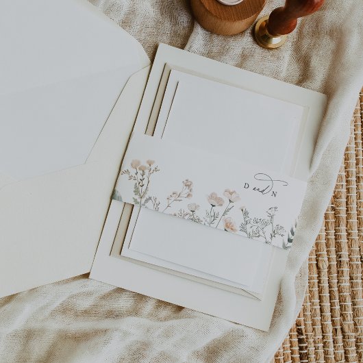 Eleganter Charm Garden Wedding Invitation Bly Band