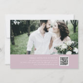Eleganter Charm Lilac Pink Wedding speichern das D Save The Date (Rückseite)
