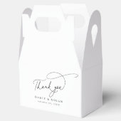 Eleganter Charm Schwarz-Weiß-Gastgeschenk Hochzeit Geschenkschachtel (Geöffnet)