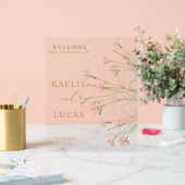 Eleganter Charm Wild Blume Wedding Willkommen Acrylschild (Hochzeit)