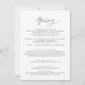 Eleganter Charme Begrüßungsvorlage (Rückseite)