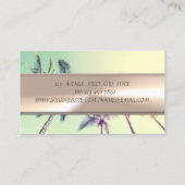 Eleganter Charme Beruflich, Palmenbaum Visitenkarte (Rückseite)