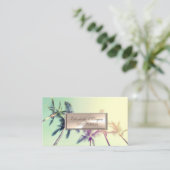 Eleganter Charme Beruflich, Palmenbaum Visitenkarte (Stehend Vorderseite)