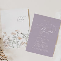 Eleganter Charme Lila Garten Hochzeit