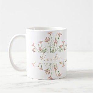 Eleganter Charme Wilde Blumen Hochzeit  Kaffeetasse