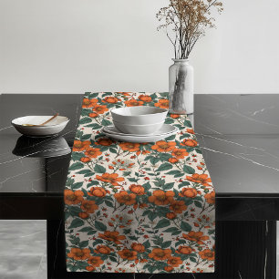 Eleganter Charming Fall Geflorter Warmer Speisesaa Großer Tischläufer