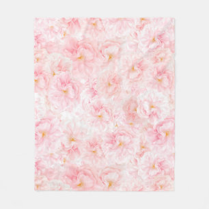 Eleganter Cherry Blossom Muster Design Sherpa Blan Fleecedecke