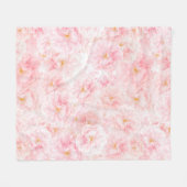 Eleganter Cherry Blossom Muster Design Sherpa Blan Fleecedecke (Vorderseite (Horizontal))