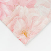 Eleganter Cherry Blossom Muster Design Sherpa Blan Fleecedecke (Ecke)
