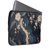 Eleganter Cherry Blossom und Abstrakter Tisch in d Laptopschutzhülle (Vorne Rechts)